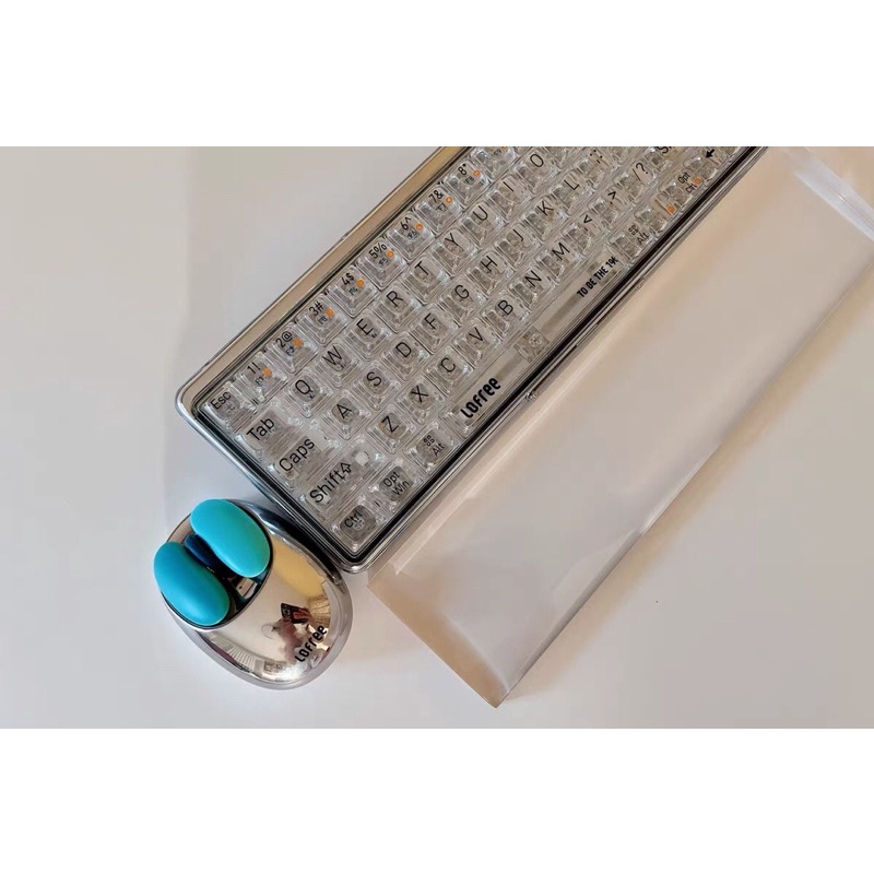 Bàn phím cơ không dây bluetooth Lofree phiên bản 1% trong suốt transparent chống nước có đèn LED chính hãng