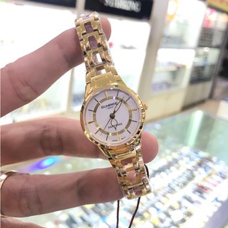 Đồng hồ nữ SUNRISE 9976SA mặt trắng full hộp thẻ chính hãng, kính Sapphire chống xước