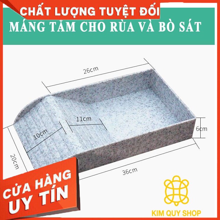 MÁNG TẮM CHO BÒ SÁT.