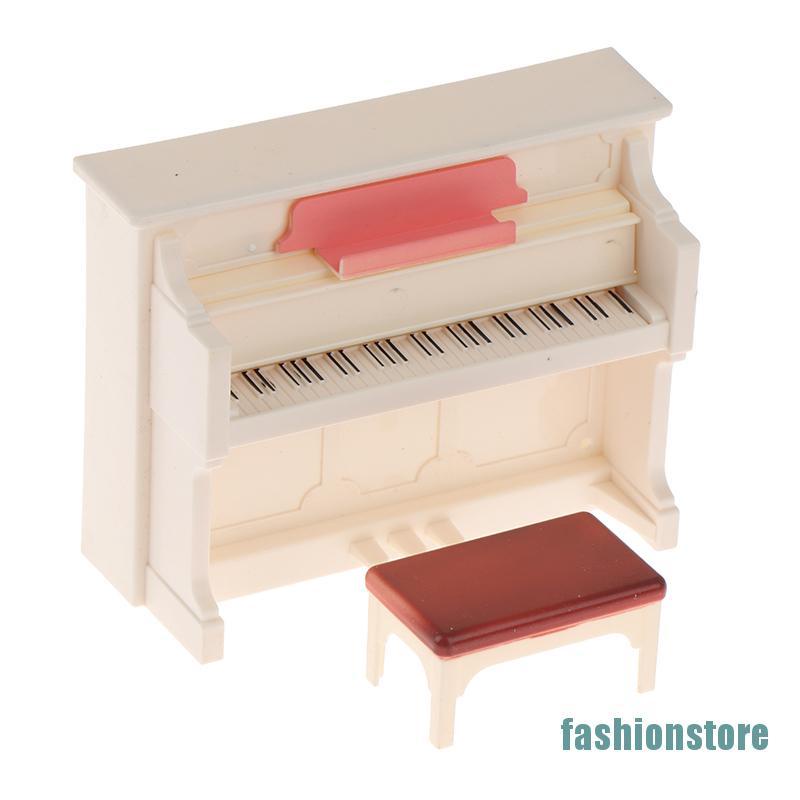 1 Bộ Đàn Piano Mini Màu Trắng Tỉ Lệ 1: