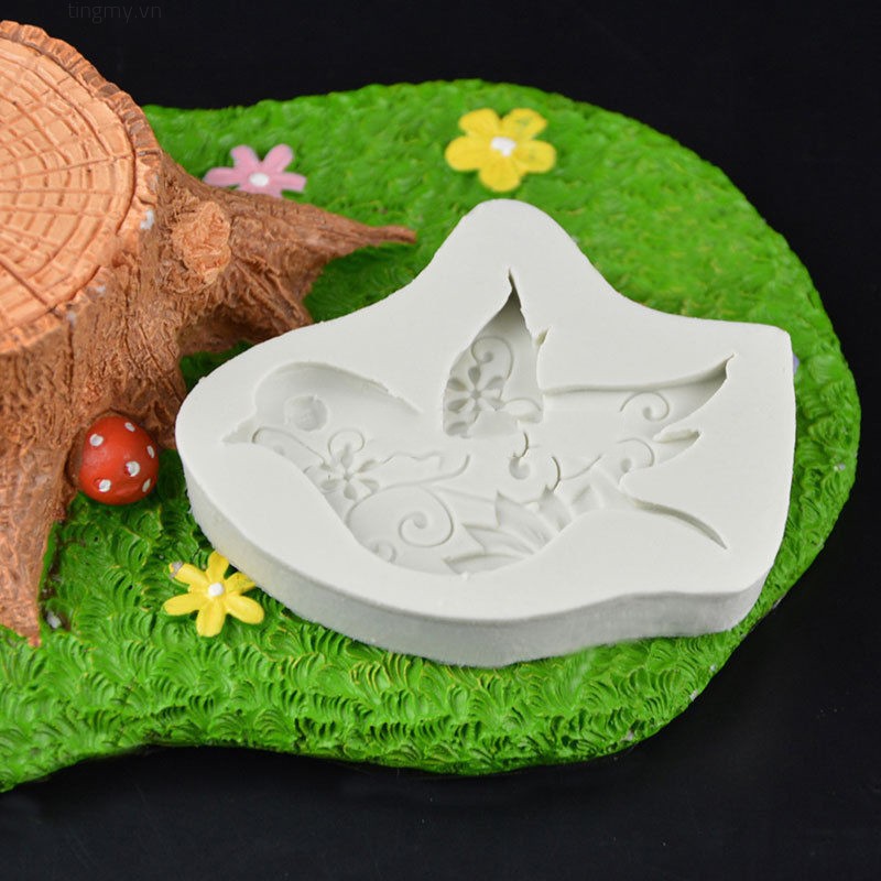 ✨tingmy✨3D Bird Pigeon Flexible Silicone Fondant Mold Cake Pastry Decor Sugarcraft Mould