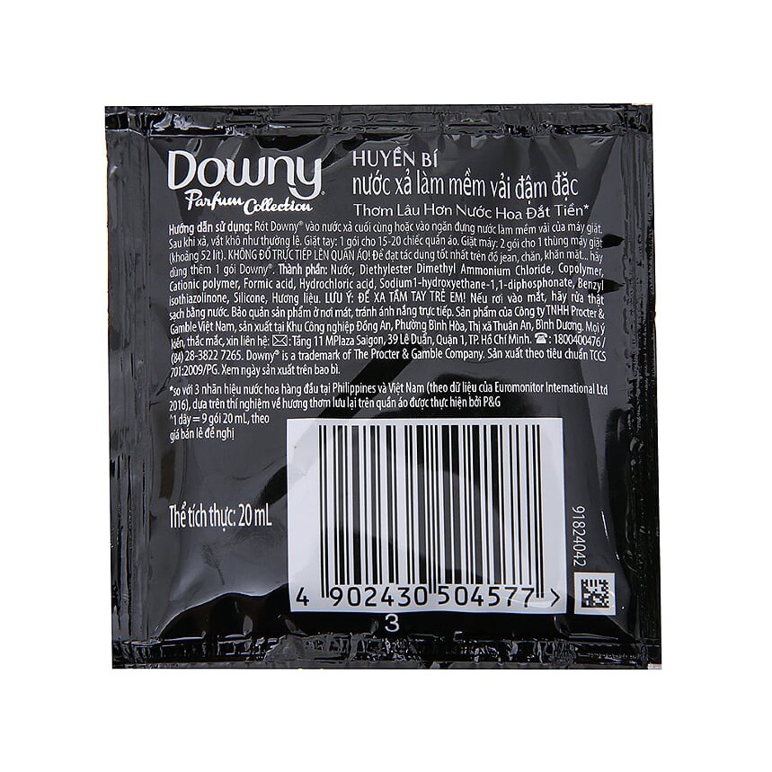 Nước xả vải Downy Huyền bí Dây 10 gói