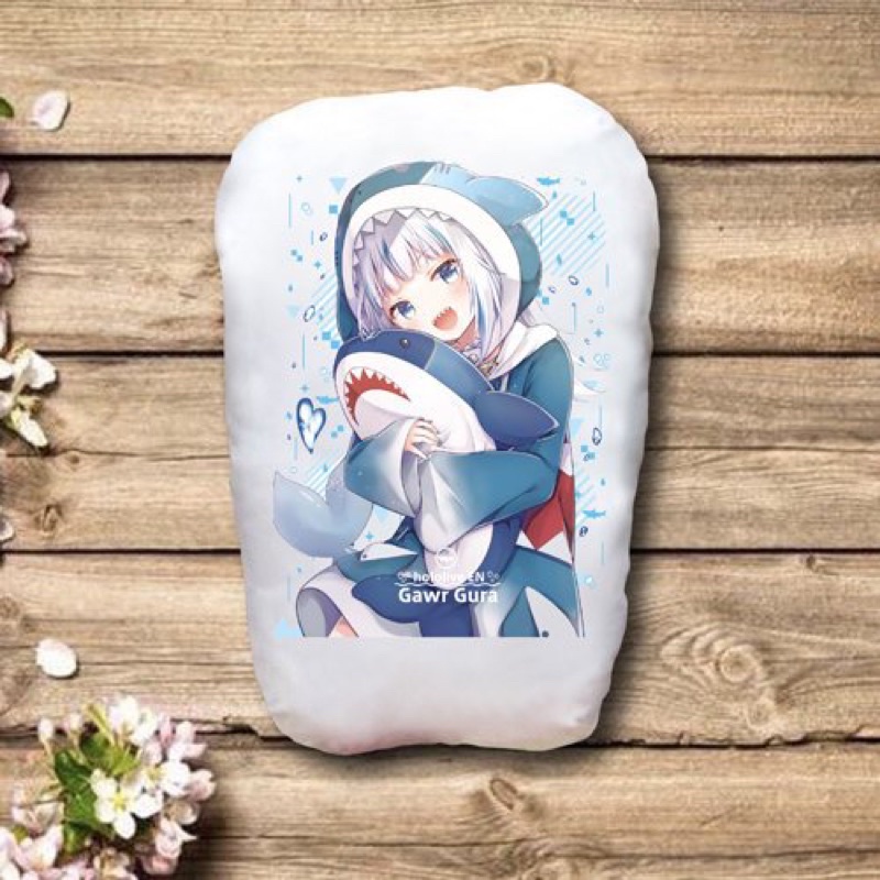 Gấu ôm gawr gure 2 mặt ảnh 22-50cm/ Gối ôm ngủ vtuber gawr gure