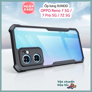 Ốp lưng XUNDD OPPO Reno 7 5G / 7 Pro 5G / 7Z 5G - Chống shock, Mặt lưng trong, Viền TPU - Đen