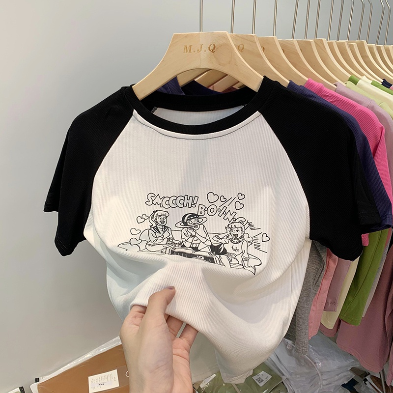 Áo Thun Ngắn Tay Phong Cách Retro 53792