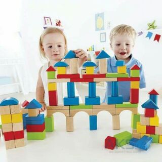 Khối xếp hình xây dựng 5 màu