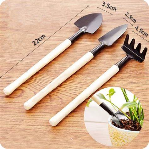 Bộ cuốc xẻng làm vườn mini 3 chi tiết tiện dụng