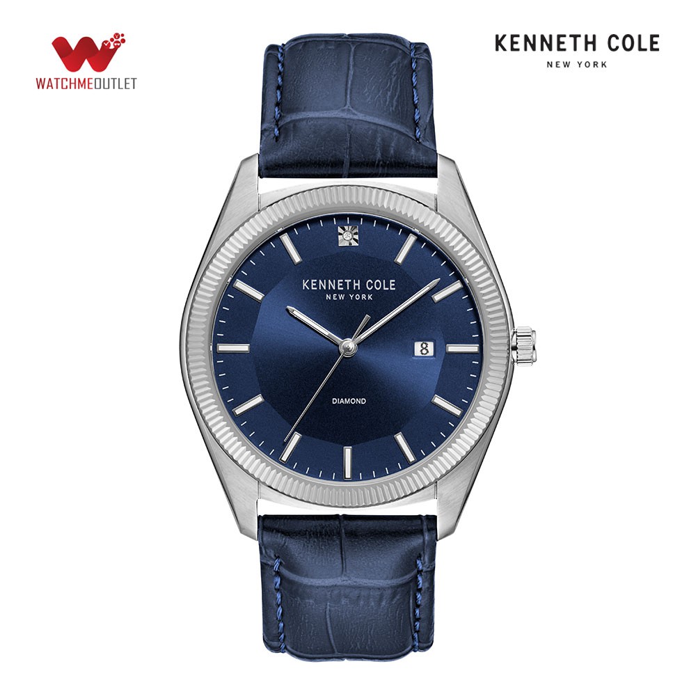 Đồng hồ Nam Kenneth Cole dây da 41mm - Genuine Diamond KC51022002