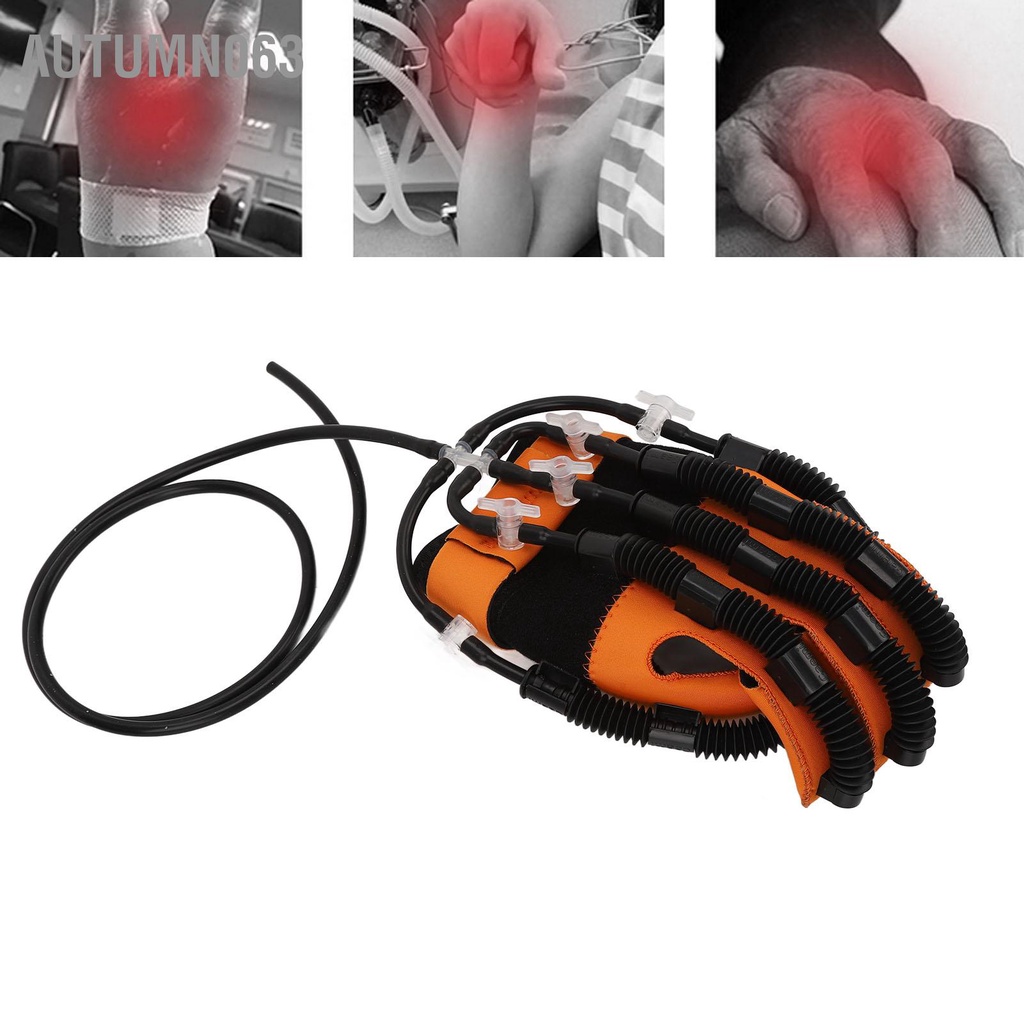 Người huấn luyện phục hồi chức năng ngón tay Găng thay thế bằng nhựa sợi Van khí ga rô bốt nẹp cho đột quỵ L Autumn063