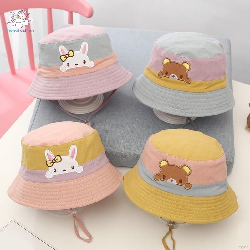 Mũ Bucket hoạ tiết thêu cho bé