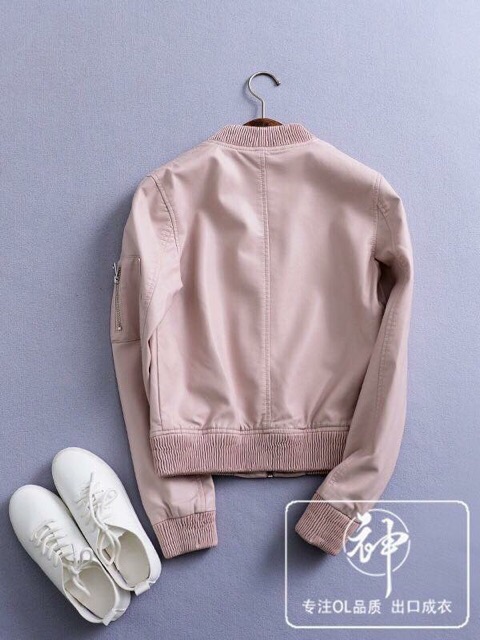 Áo khoác boomber da