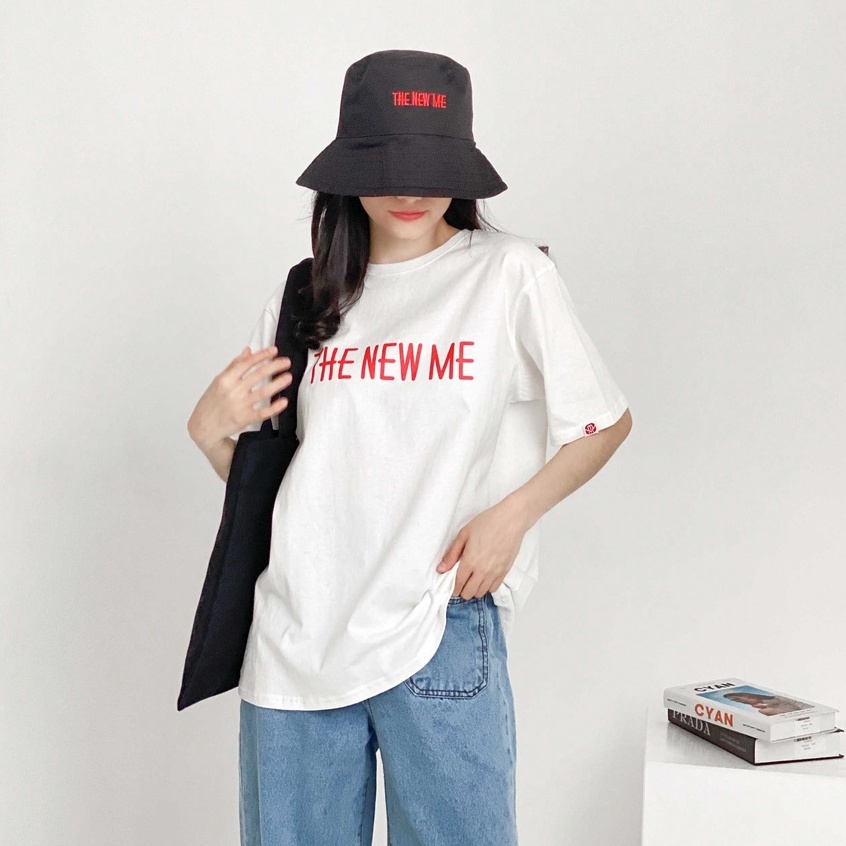 Áo thun tay ngắn unisex in chữ The new me, thời trang ulzzang VM Shop T3710 ATU00411