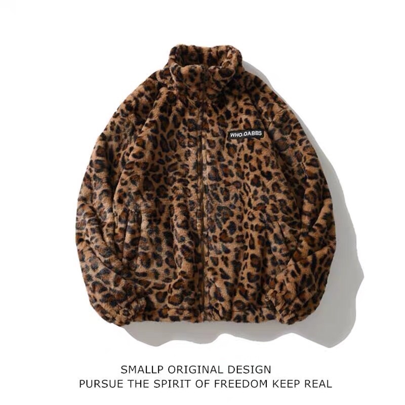 SẴN-Áo khoác lông da beo Nam, Nữ siêu ấm, form to -Ảnh thật+Video