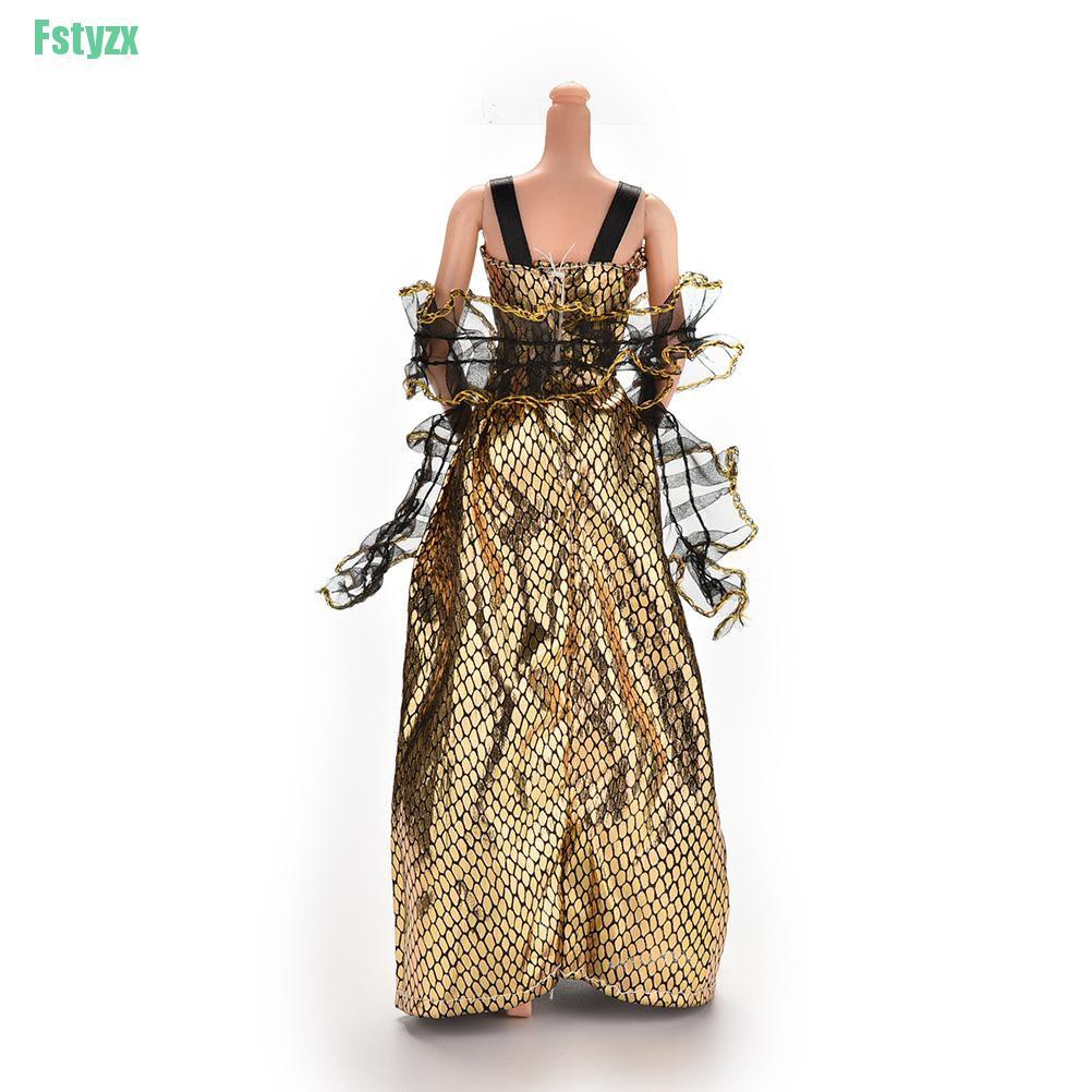 fstyzx 1 Pcs Crocodile Grain New Arrival Doll Clothes Set Dress for Barbie Doll with Shawl