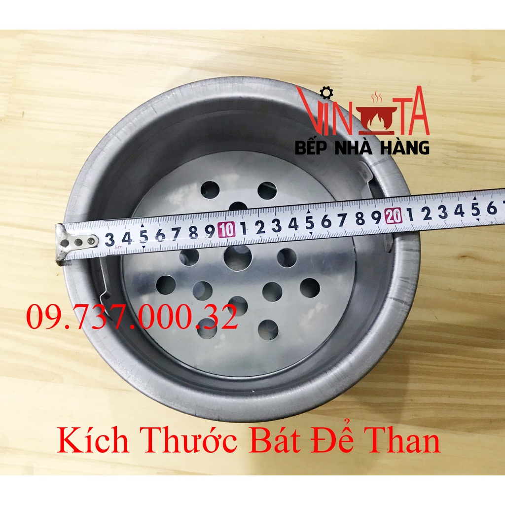 Âu Chứa Than, Xô than bếp nướng BBQ tại bàn, bát để than bếp nướng BBQ âm bàn