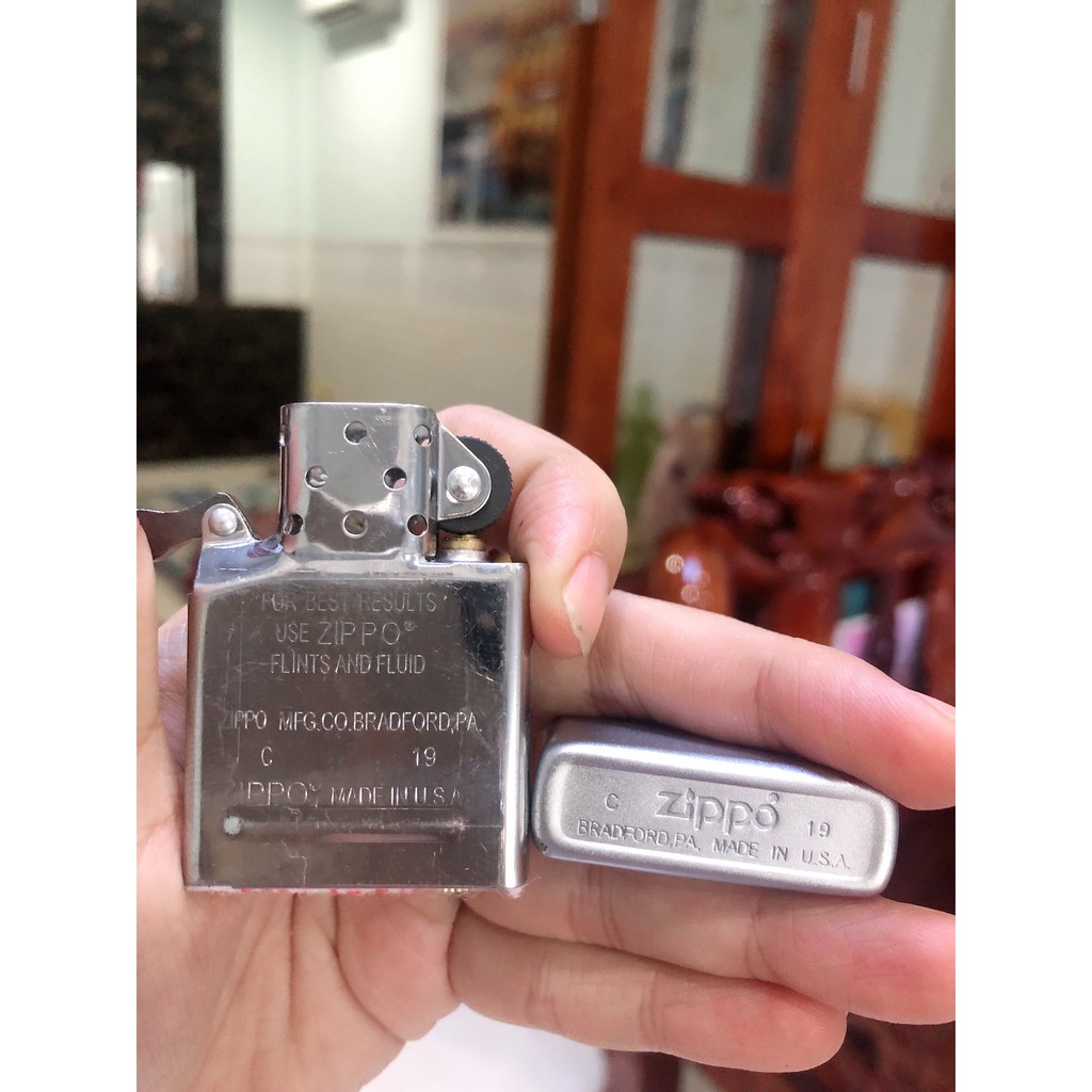 VỎ BẬT LỬA ZIPPO SATIN TÌNH NHƯ HUYNH ĐỆ MAIN USA - HỘP QUẸT ZIPPO | BigBuy360 - bigbuy360.vn