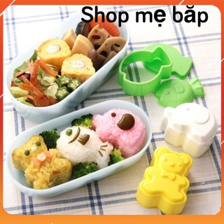 Khuôn Dụng Cụ Làm Cơm BENTO hình thu cho bé, Nhựa ABS An toàn