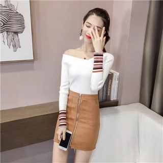 Áo len hở vai combo 4
