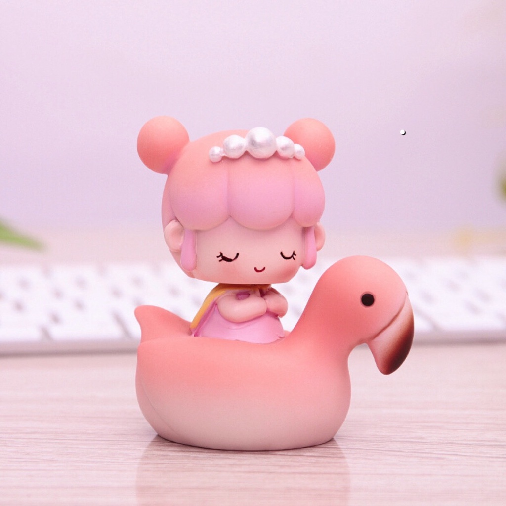 Trang trí bánh sinh nhật bánh kem cho bé - Hoàng tử, công chúa ngồi ngựa, Cặp đôi ngồi vịt