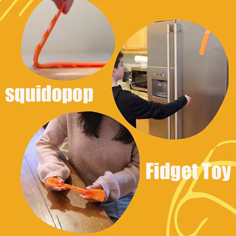 Squidopop Thần tài Đồ chơi TikTok Đồ chơi Hút Cốc Vuông Pat Pat Tấm silicone Trẻ em Giảm căng thẳng Bóp Đồ chơi Chống căng thẳng Đồ chơi mềm Squishy