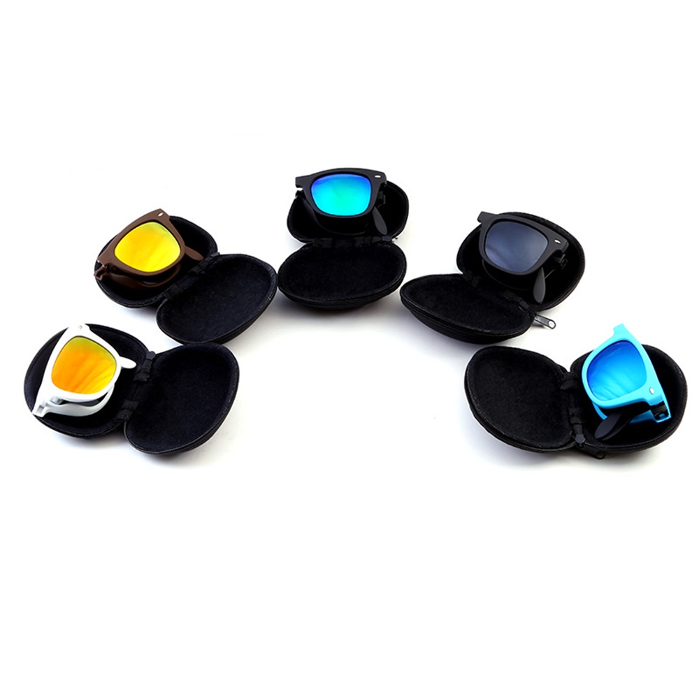 Kính Mát Chống Tia uv Màu Gradient Thời Trang Nam Nữ Kèm Hộp Đựng