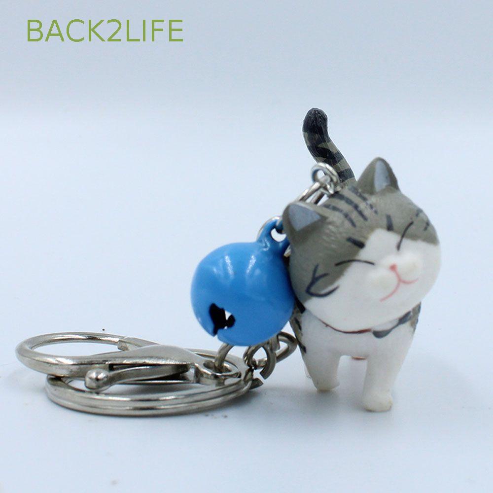 Móc Khóa Hình Mèo Hoạt Hình Gắn Chuông Dễ Thương 2life