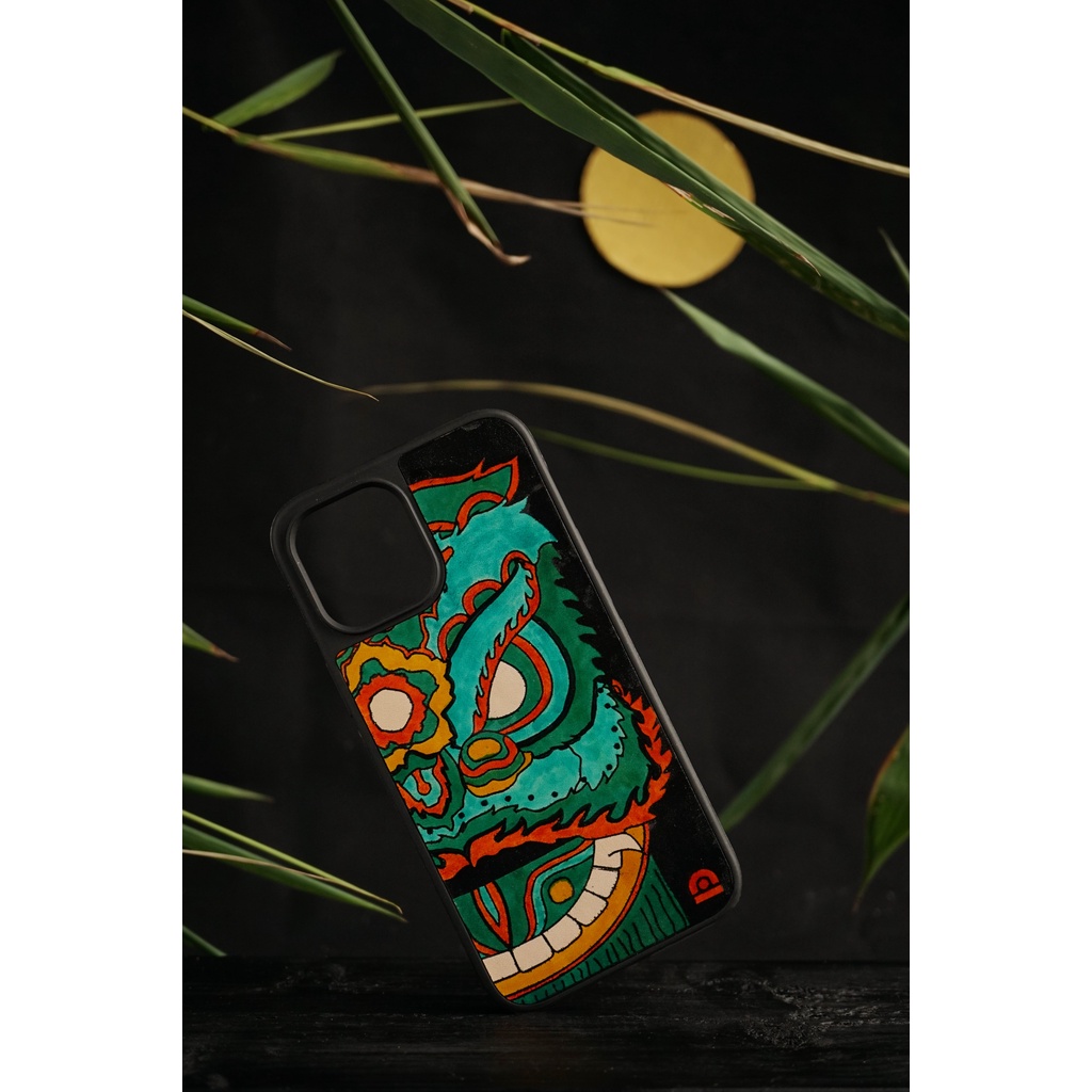 Ốp da Đỏ Case - mẫu Mộc Lân - Ốp iphone/samsung - Docase.vn