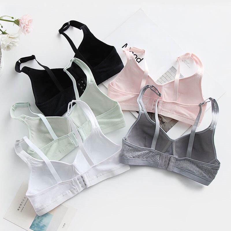 Áo lót nữ áo ngực nữ sinh không gọng mút mỏng chất cotton cài sau A10 | BigBuy360 - bigbuy360.vn