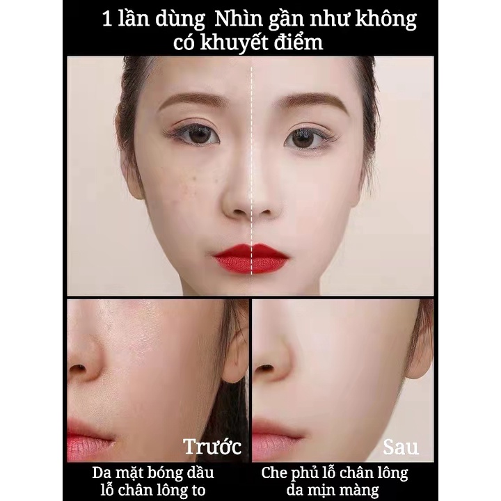 Unny Club Phấn phủ che khuyết điểm kiểm soát dầu chống nước lâu trôi | BigBuy360 - bigbuy360.vn