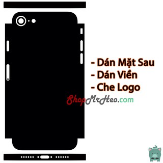 (Mua 1 tặng 1) Skin Dán Mặt Sau Lưng Full Cạnh Iphone 8
