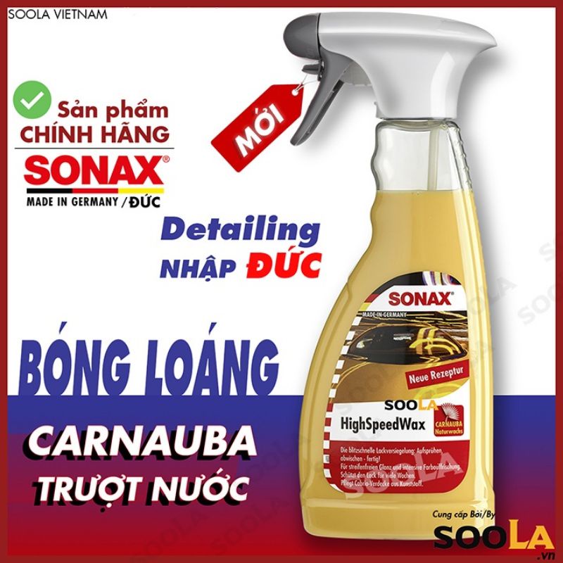 Xịt bóng nhanh Sonax Carnauba Wax Chính Hãng ( High speed wax) 500ml 288200