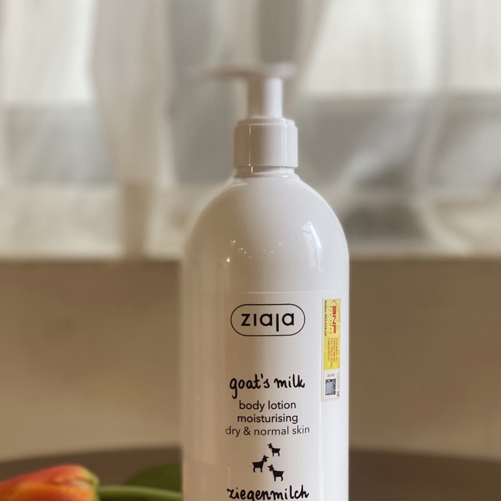 Sữa dưỡng thể, dưỡng ẩm sữa dê trắng da body Ziaja Goat’s Milk Lotion Moisturising 400ml