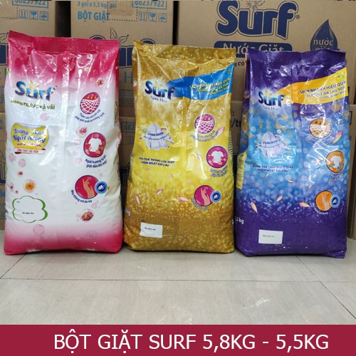 Bột giặt Surf hương Nước xả vải 5.8kg