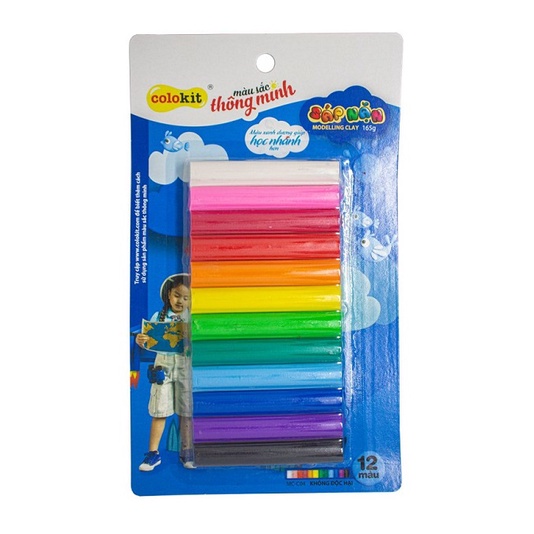 Đất nặn - Sáp nặn Thiên Long 8 / 12 màu Colokit MC-03 / MC04