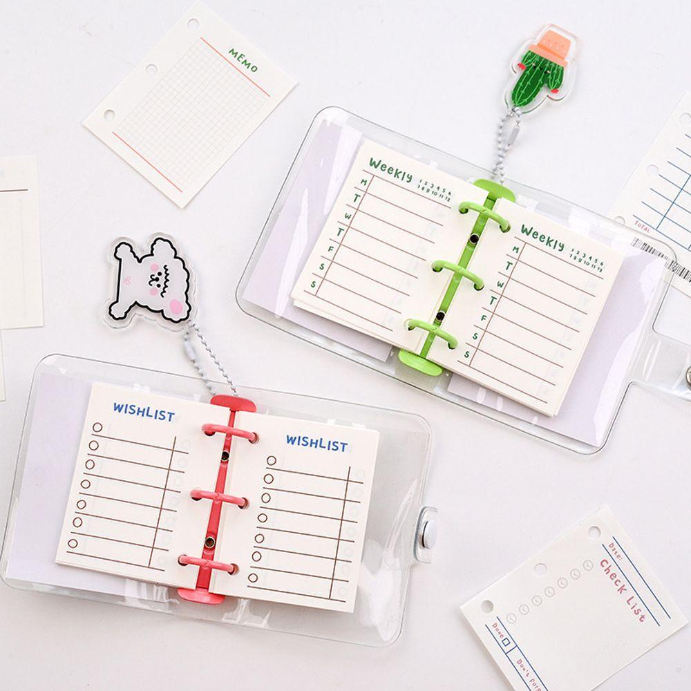 Set 60 Tờ Giấy Lót Sổ Tay 6X8cm Màu Trơn