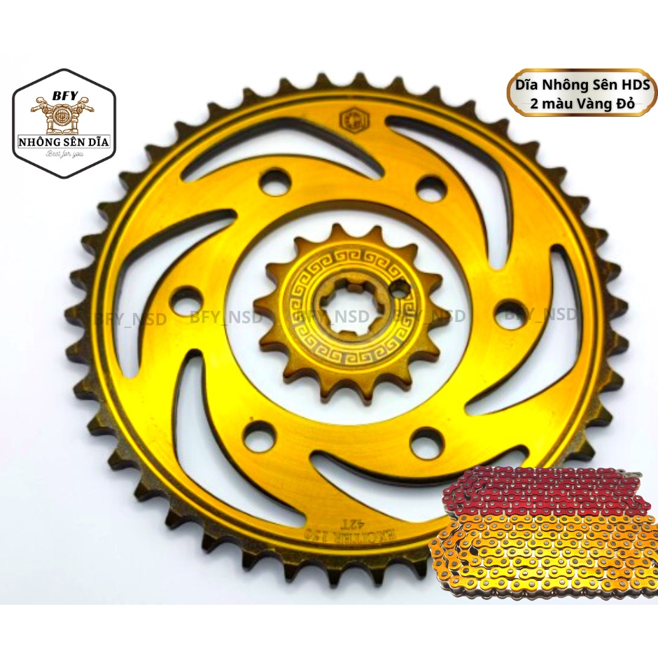 Nhông sên dĩa Exciter 150 - nhông sên dĩa - nhông sên dĩa exciter150 - nhông sên dĩa ex 150 - Ex 150 - Exciter 150 - BFY