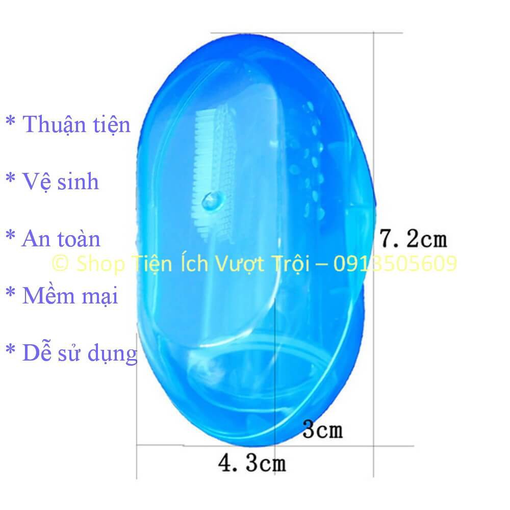 Bàn chải siêu mềm vệ sinh răng miệng em bé, bàn chải ngón tay cho bà bầu, mẹ sau sinh, răng nhạy cảm-Tiện Ích Vượt Trội