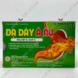 Dạ Dày Á Âu - Hỗ trợ làm giảm acid dạ dày, giúp bảo vệ niêm mạc dạ dày - Hộp 20 viên