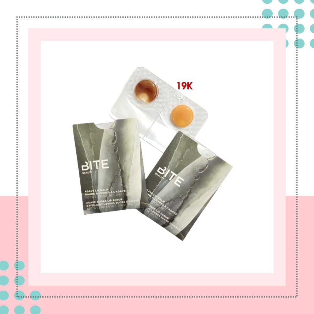 Mẫu thử mặt nạ ngủ môi Bite Agave Lipbalm