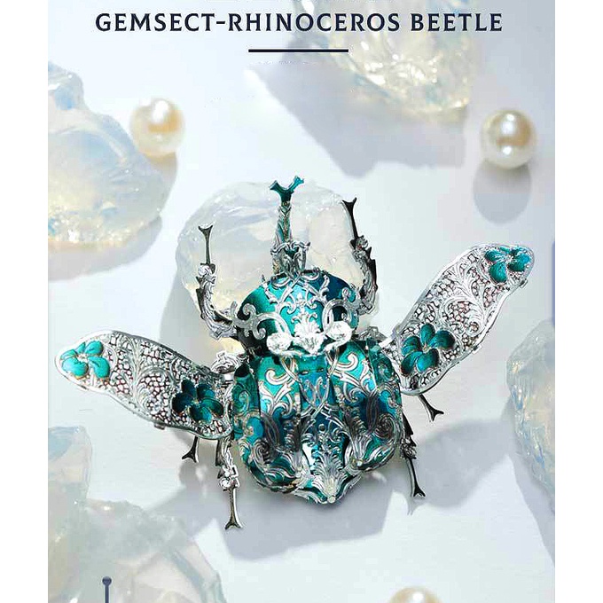 Mô Hình Lắp Ghép 3D Kim Loại bộ côn trùng trang sức hoàng gia