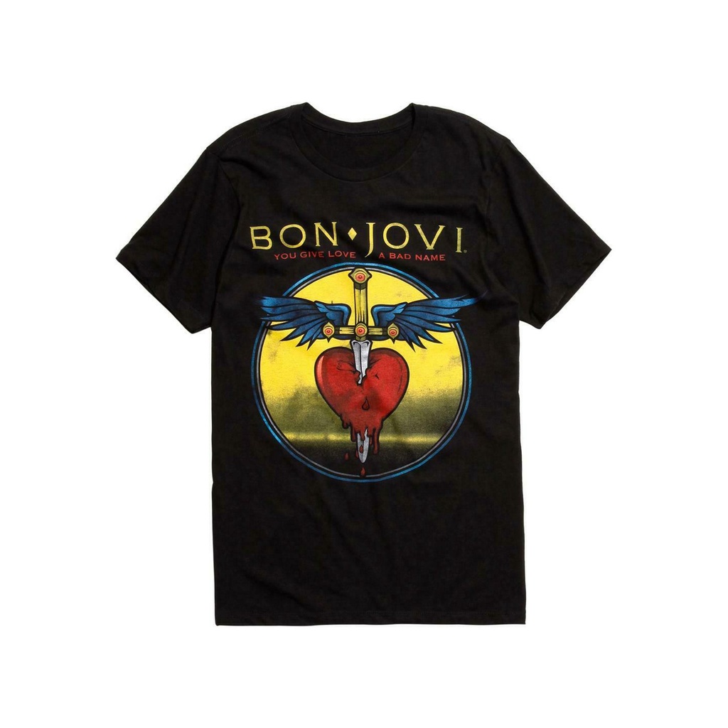 Bon Jovi You Give Love A Bad Name Áo nam Cotton