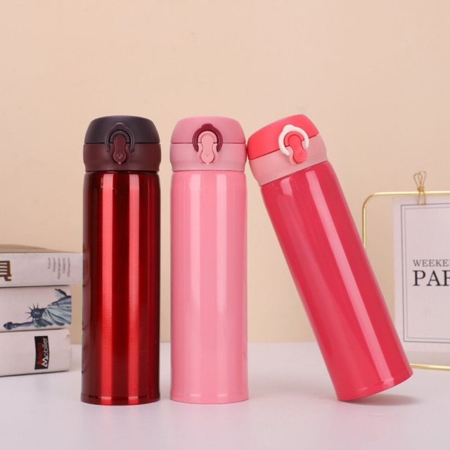Bình nước inox 500ml nhiều màu sắc khác nhau