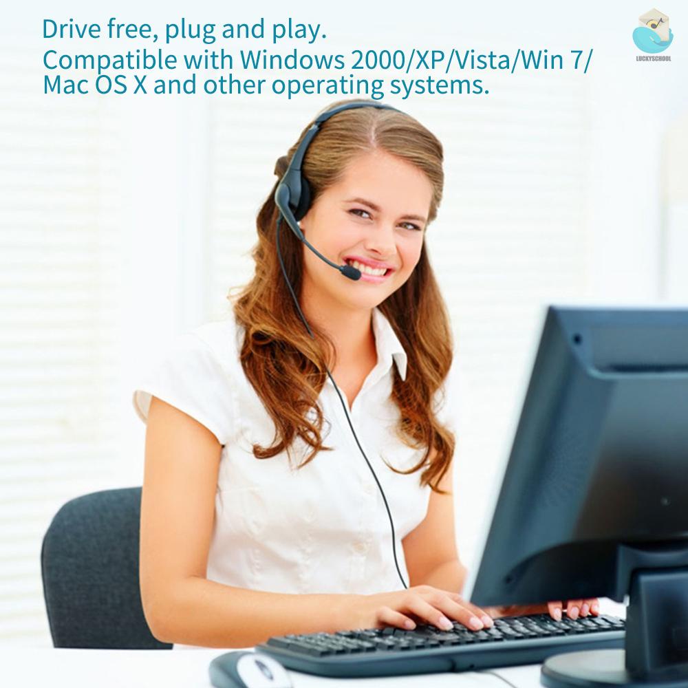 Tai Nghe Chụp Tai Cổng Usb Có Micro Chống Ồn Điều Chỉnh Âm Lượng Tiện Dụng | BigBuy360 - bigbuy360.vn