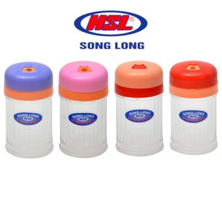Lọ đựng tăm, lọ đựng tiêu nhựa kẻ Song Long, có vân nổi sọc kẻ dễ cầm nắm khó rơi vỡ - MOMO