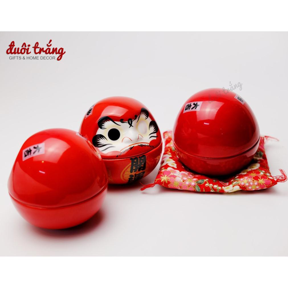 [HÀNG CAO CẤP] Lật đật Daruma sứ 8cm - 1 mắt