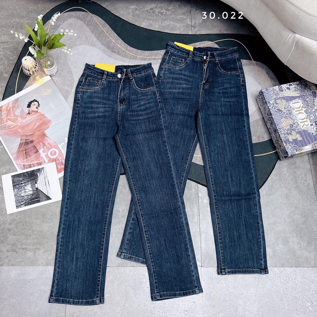 Quần Jeans ống đứng xanh đậm (mẫu mới)