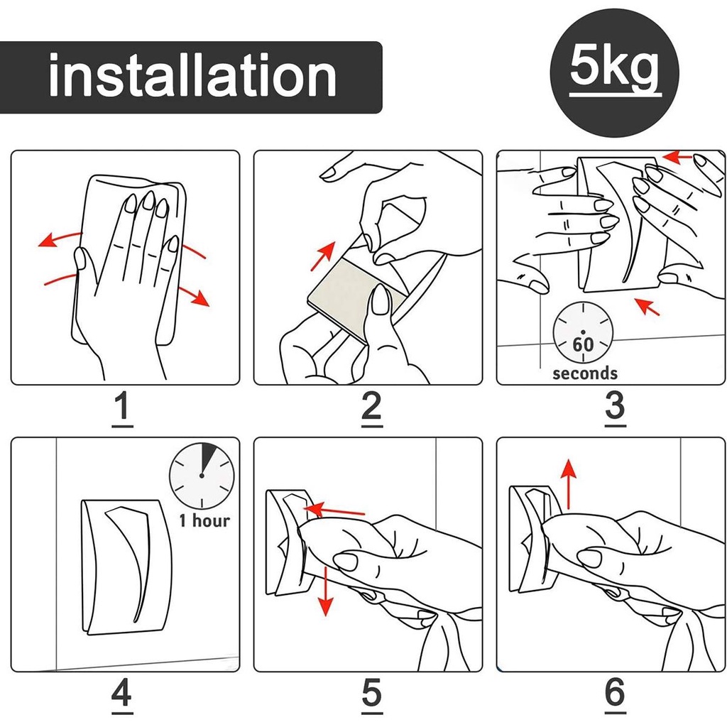IVORY Bộ 2 Móc Treo Khăn Bằng Thép Không Gỉ Gắn Tường