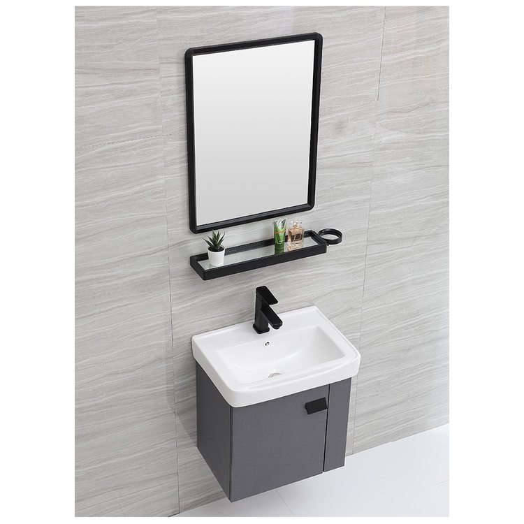 BỘ COMBO 4 MÓN TỦ LAVABO + GƯƠNG + KỆ KIẾNG