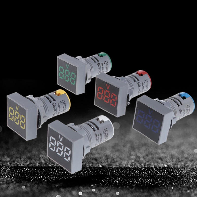 Vôn Kế Điện Tử Mini 22mm AC 12-500