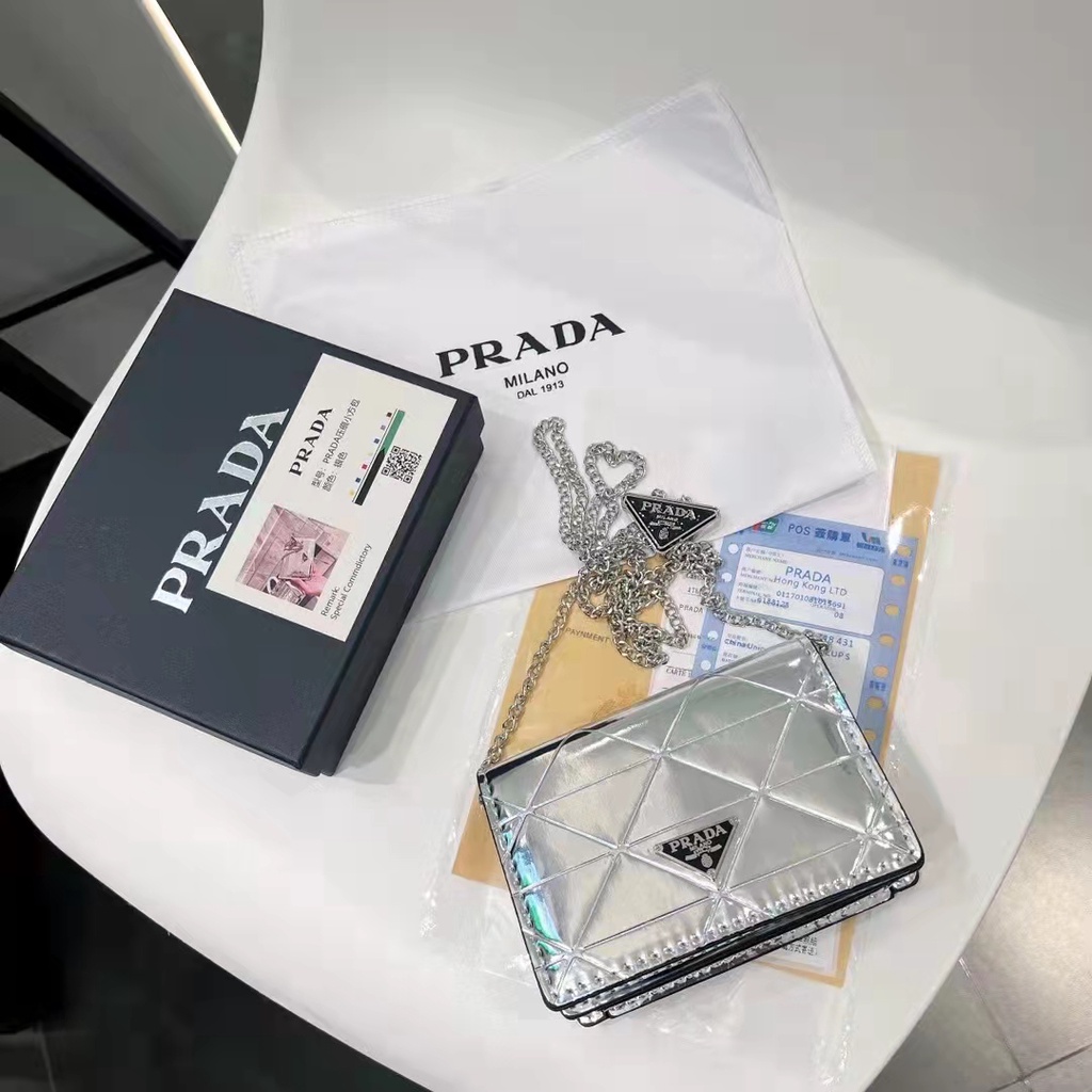 PRADA Túi Xách Da Đeo Chéo Thời Trang Dành Cho Nữ